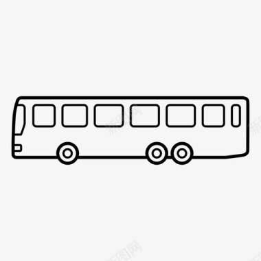 单层巴士巴士巴士服务图标图标