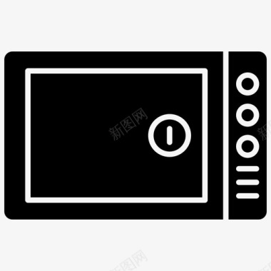 微波炉厨具烤箱图标图标