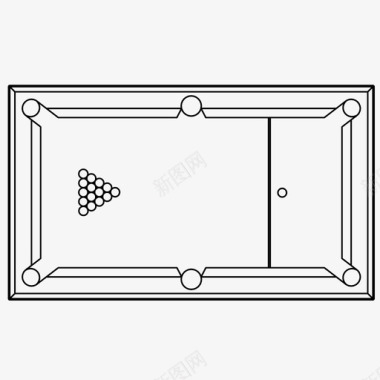 英式台球桌台球桌台球娱乐图标图标