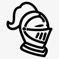 防护盔甲骑士头盔盔甲防护图标高清图片