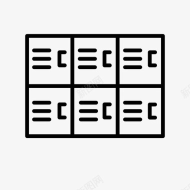 储物柜学校储物柜学校一图标图标