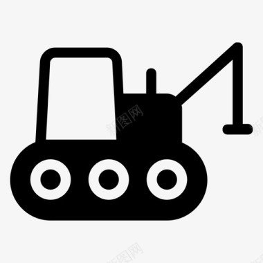 公共标识红升降机汽车公共汽车图标图标