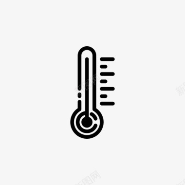 通用标志温度计热量药物图标图标