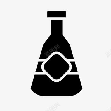 袋子包装设计瓶酒精饮料图标图标
