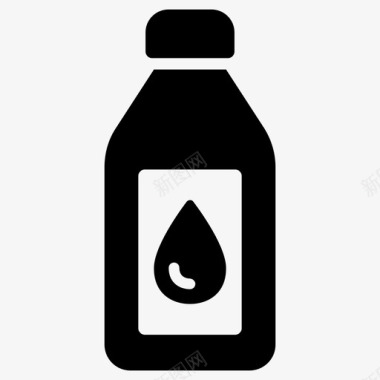 水瓶饮料滴水图标图标
