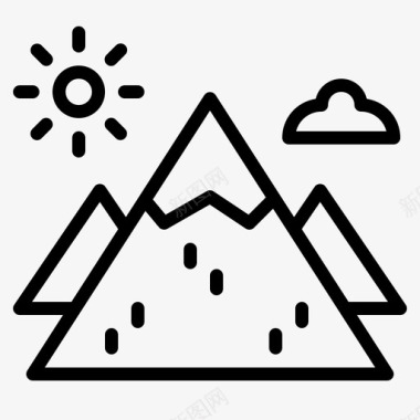 山旅游图标图标