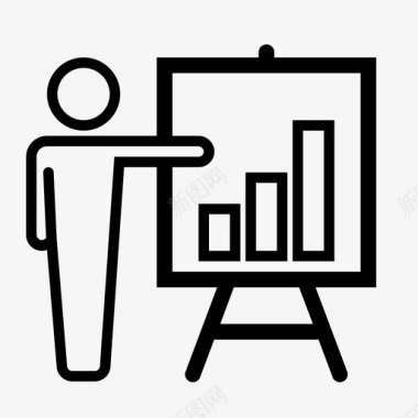 展示商业信息展示数据商务会议演示图标图标