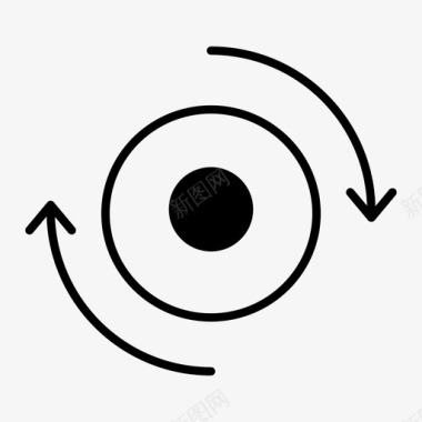 旋转器圆加载轮图标图标