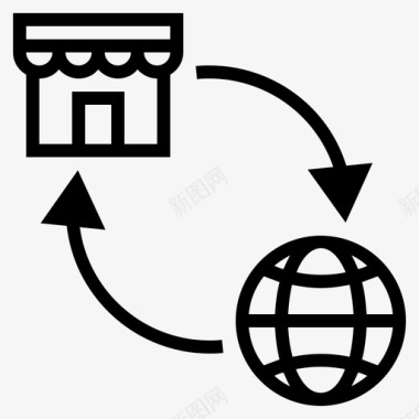 网店装修图标网购网店图标图标