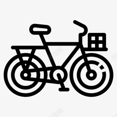 多功能平底锅多功能自行车自行车运动图标图标