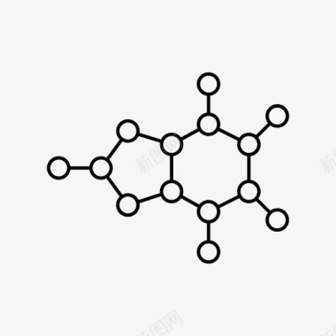 分子链科学图标图标