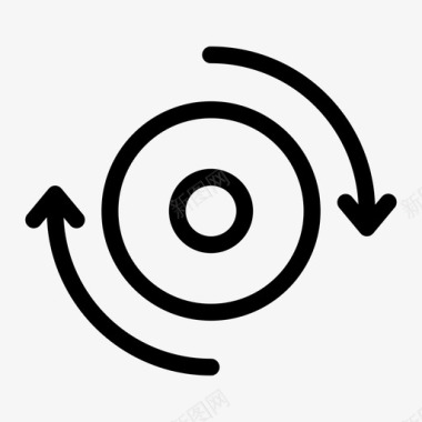 旋转器圆加载轮图标图标