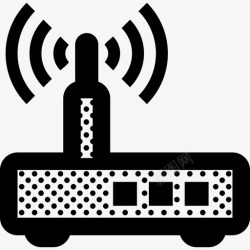 WIFI粗路由器互联网网络图标高清图片