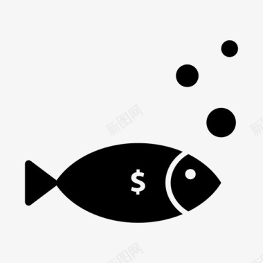 鱼钱数据分析图标图标