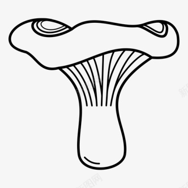 头顶香菇蘑菇头顶图标图标