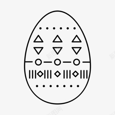 复活节彩蛋有趣质感图标图标