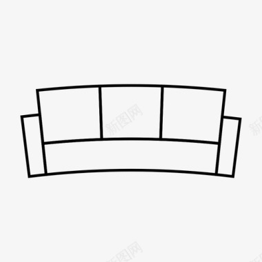 沙发休息座位图标图标