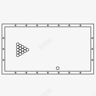 游戏台球台球桌台球娱乐图标图标