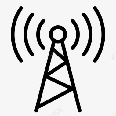 天线信号塔通信技术图标图标