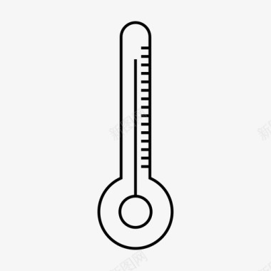晴天天气温度计测量夏季图标图标