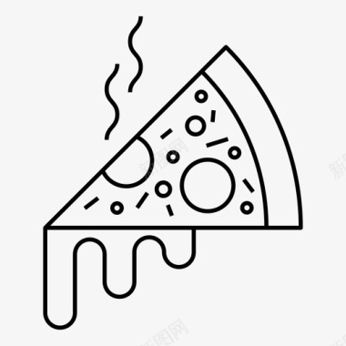 披萨片奶酪蜜饯奶酪图标图标