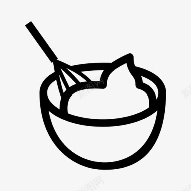 打蛋器碗图标图标