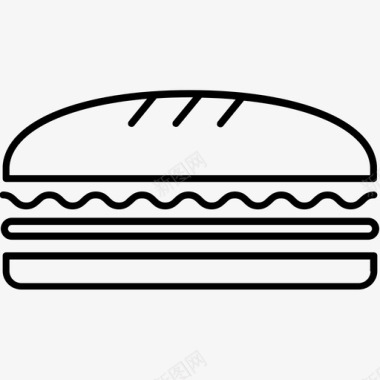 三明治面包美味图标图标