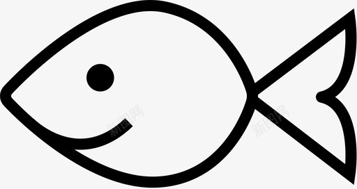 快乐的鱼金鱼小鱼图标图标