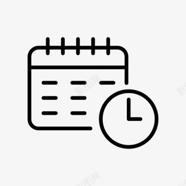 时间流逝时间规划器日历提醒图标图标