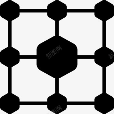 网络结构体系结构图标图标