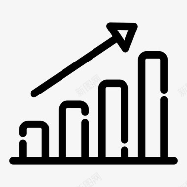 合作约定线条图分析商业计划图标图标