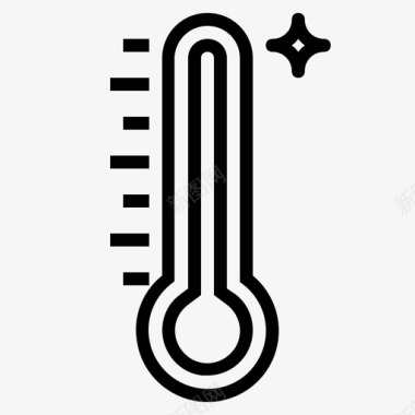 摄氏摄氏度温度温度计图标图标