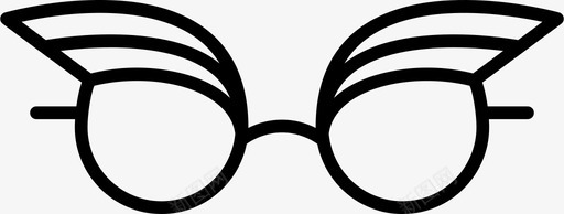浮华的太阳镜眼睛个性图标图标