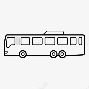 单层巴士巴士服务多巴士图标图标