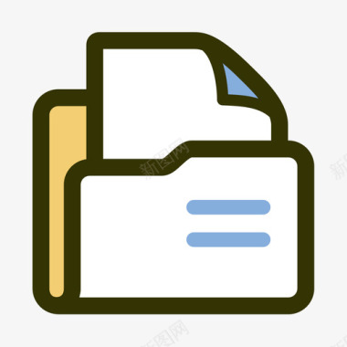 色块撒花色块－文件图标