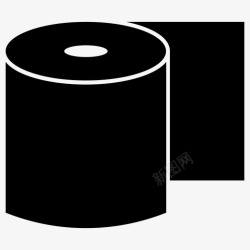 厕纸卷卫生纸厕纸卫生间图标高清图片