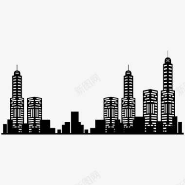 PNG建筑物城市建筑物街区图标图标