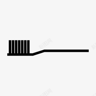 牙刷牙齿健康标志图标图标