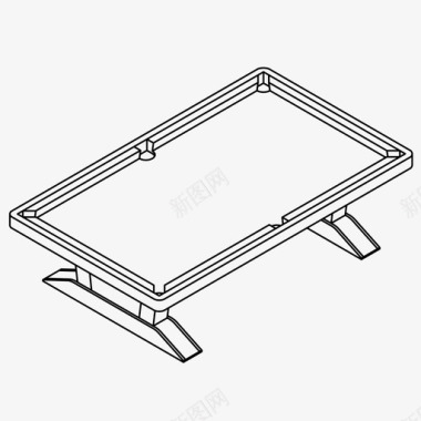 矢量台球台球桌台球娱乐图标图标
