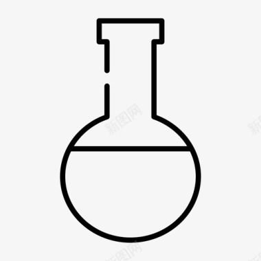 医院上墙实验烧瓶佛罗伦萨烧瓶图标图标