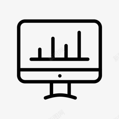 营销图表监控图表屏幕图标图标