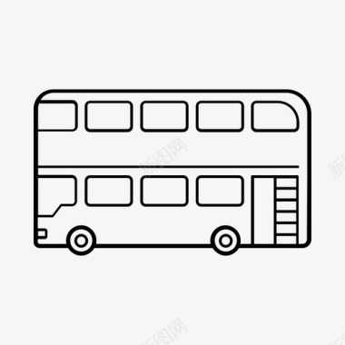 双层巴士巴士伦敦巴士图标图标