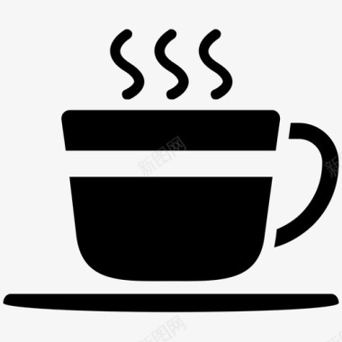 茶歇时间咖啡时间杯子图标图标
