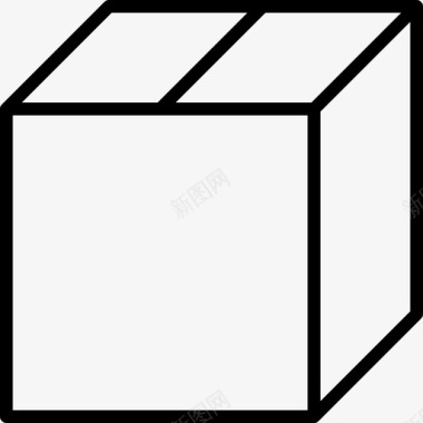 漂浮几何形状盒子装饰图案图标图标