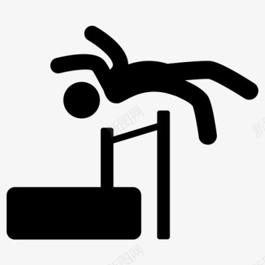 跳高运动员奥运会图标图标