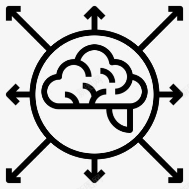 入驻企业思维槽大脑经验图标图标