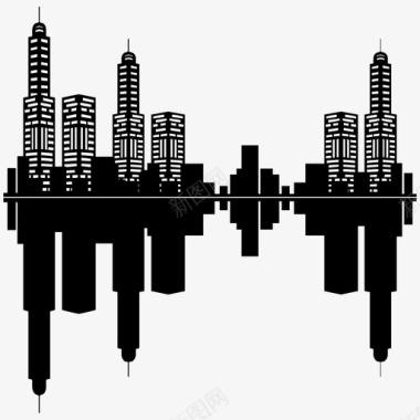 PNG建筑物城市建筑物街区图标图标