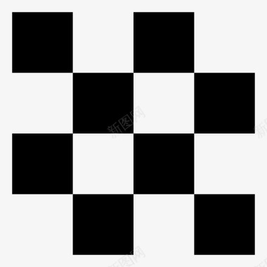 无缝方格国际象棋图案图标图标