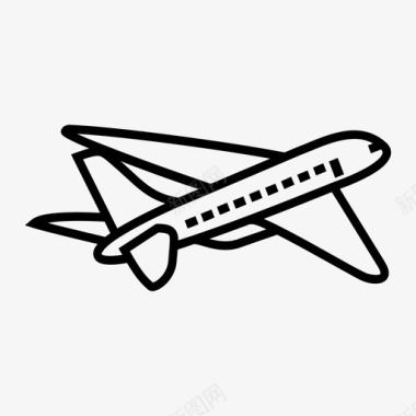 飞机航班旅客图标图标