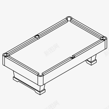 矢量台球台球桌台球娱乐图标图标